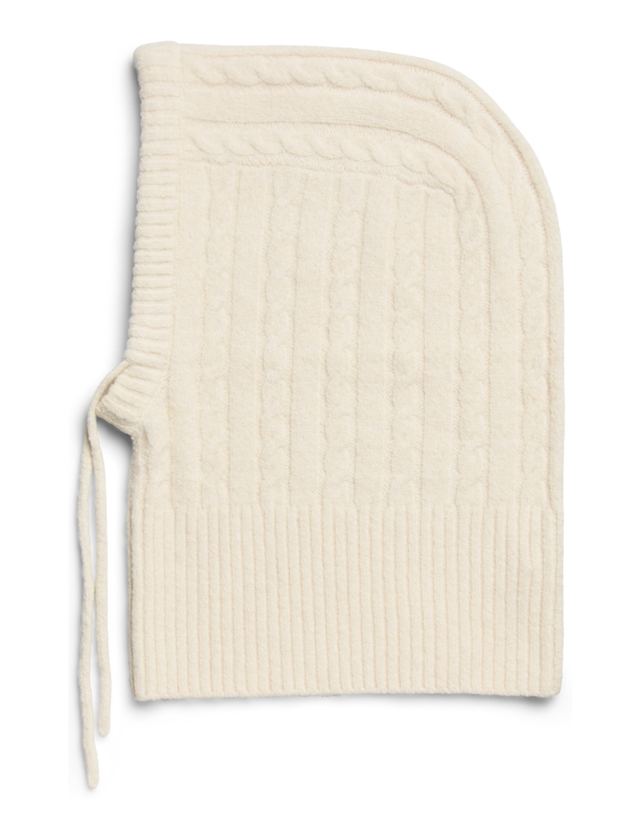 Pieces PCNAMBI CABLE BALACLAVA NOOS BC - Aksessuaarid - WHITECAP GRAY / white