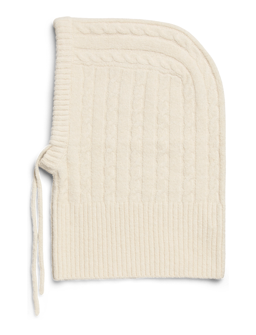 Pieces - PCNAMBI CABLE BALACLAVA NOOS BC - maskmütsid - whitecap gray - 1