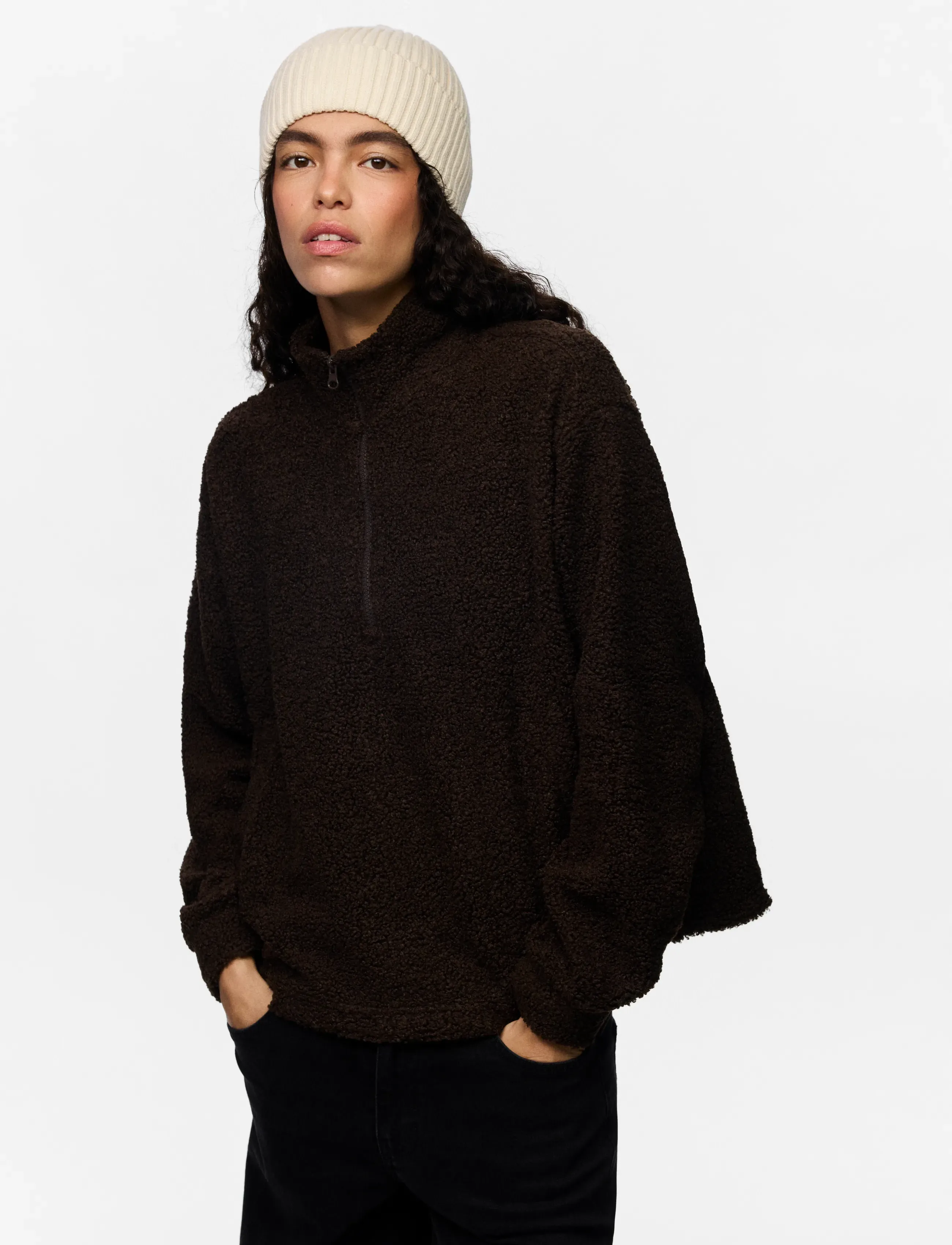 Pieces - PCSVEA HOOD NOOS BC - huer - whitecap gray - 3
