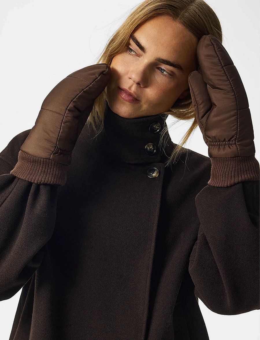 Pieces - PCBEE MITTENS NOOS BC - tumvantar - hot fudge - 2
