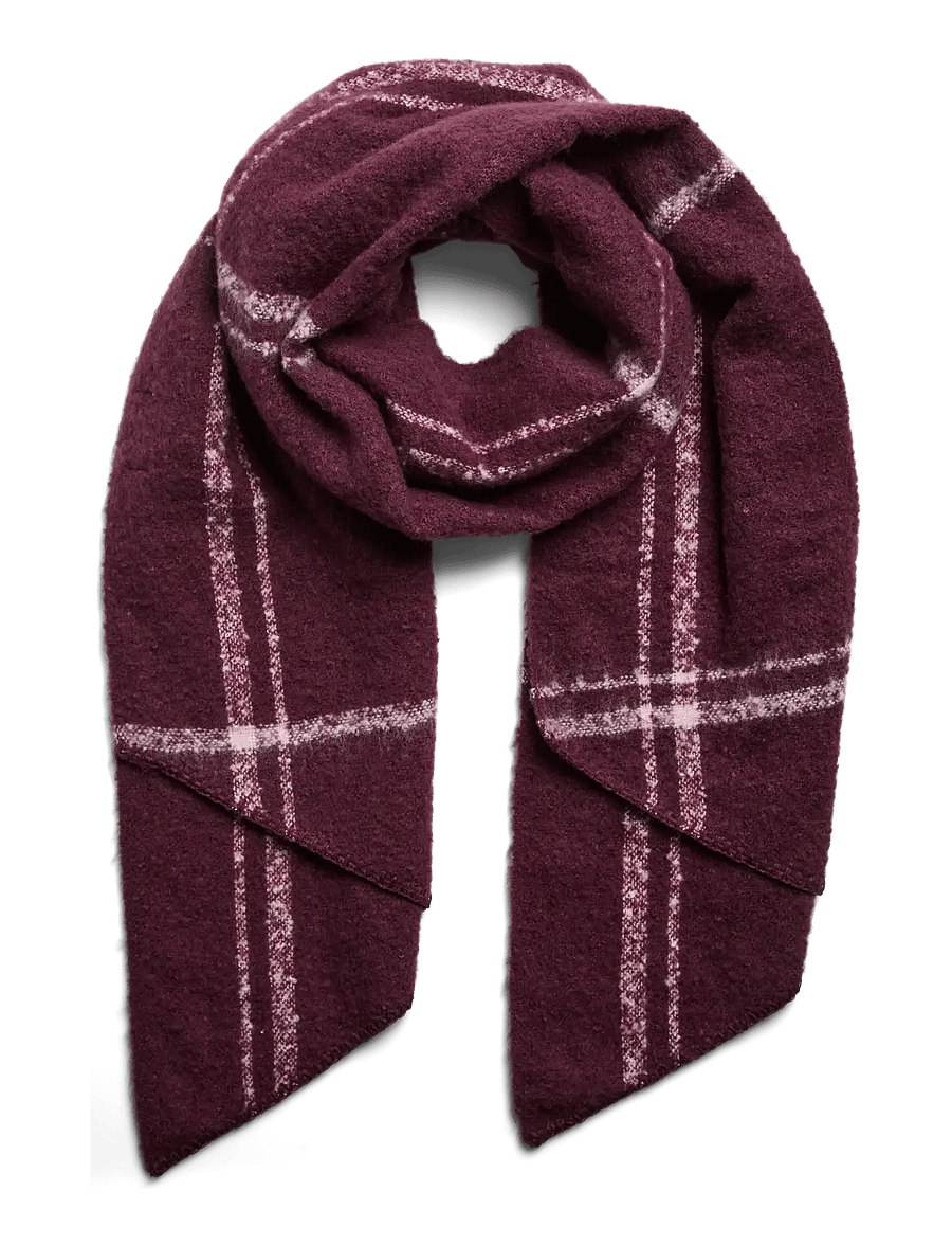 Pieces - PCPYRON LONG AOP SCARF NOOS BC - talvesallid - winetasting - 0
