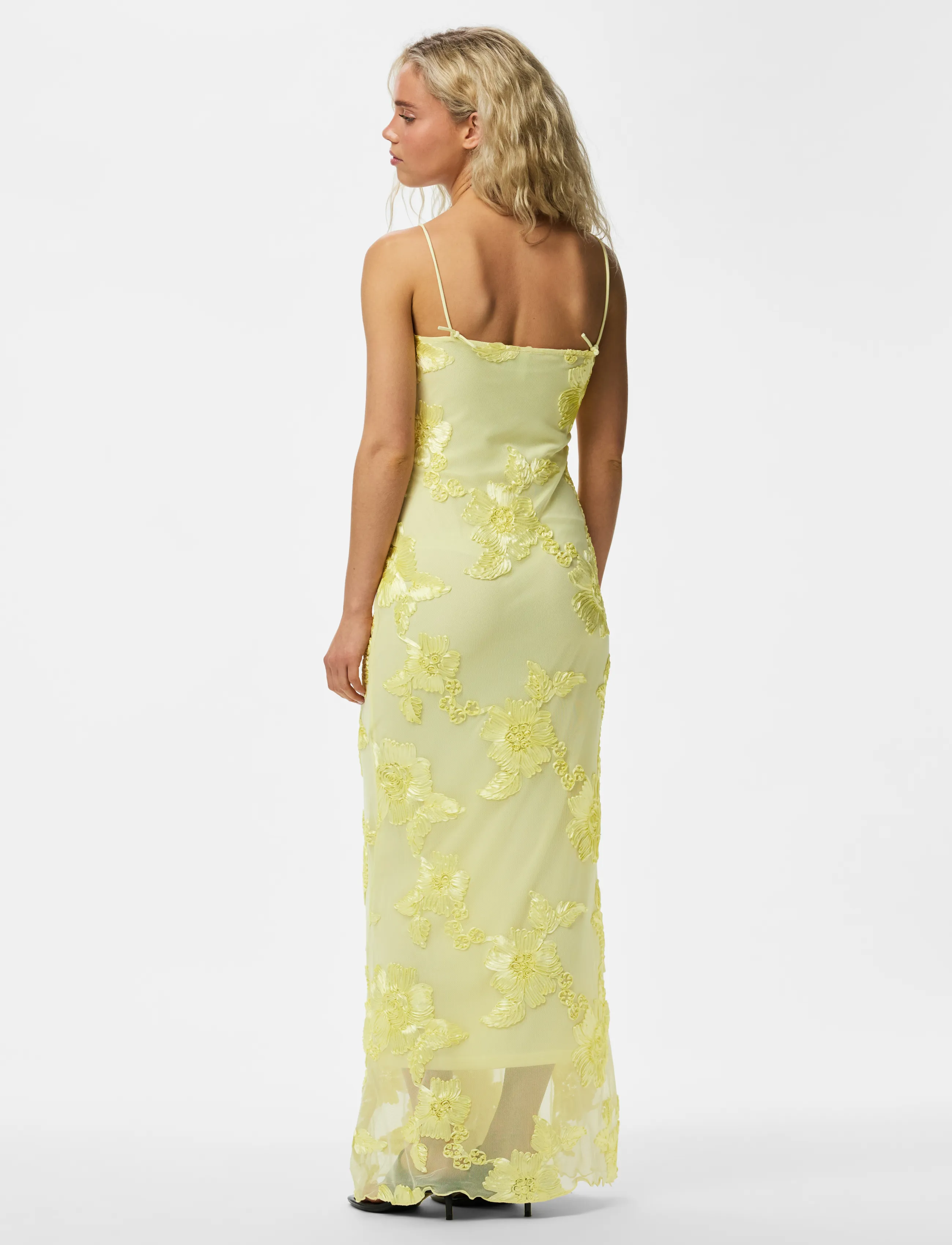 Pieces - PCEVA SL ANKLE DRESS JRS BC - slip kleitas - french vanilla - 3