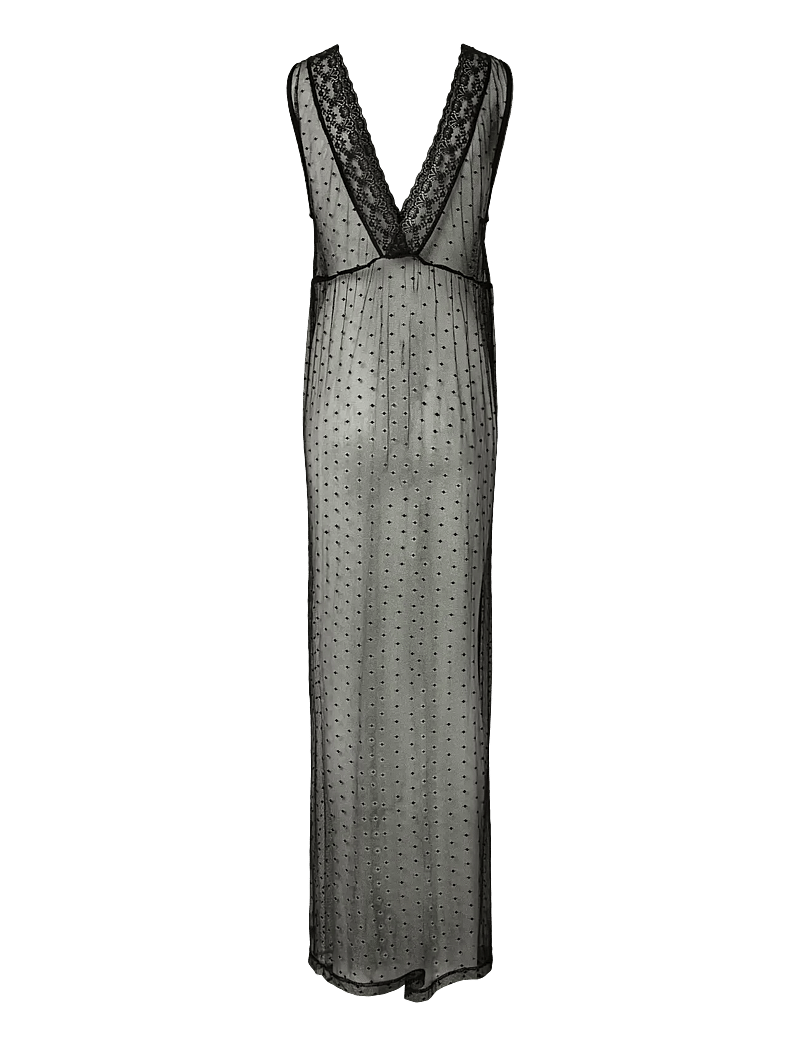 Pieces - PCMILJE SL ANKLE LACE DRESS JRS D2D PP - festkjoler - black - 2