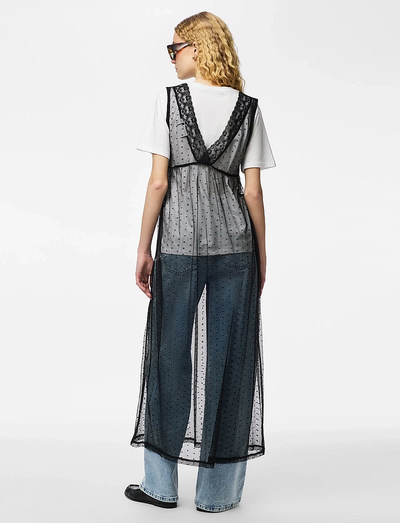 Pieces - PCMILJE SL ANKLE LACE DRESS JRS D2D PP - festkjoler - black - 3