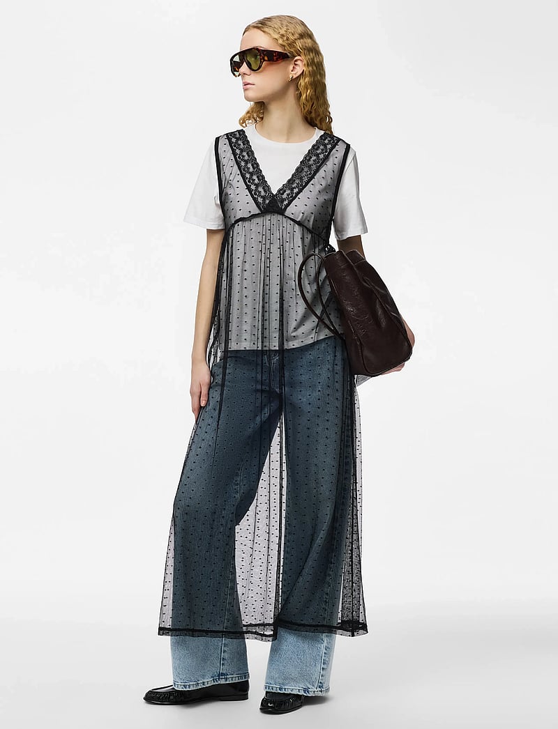 Pieces - PCMILJE SL ANKLE LACE DRESS JRS D2D PP - festkjoler - black - 4