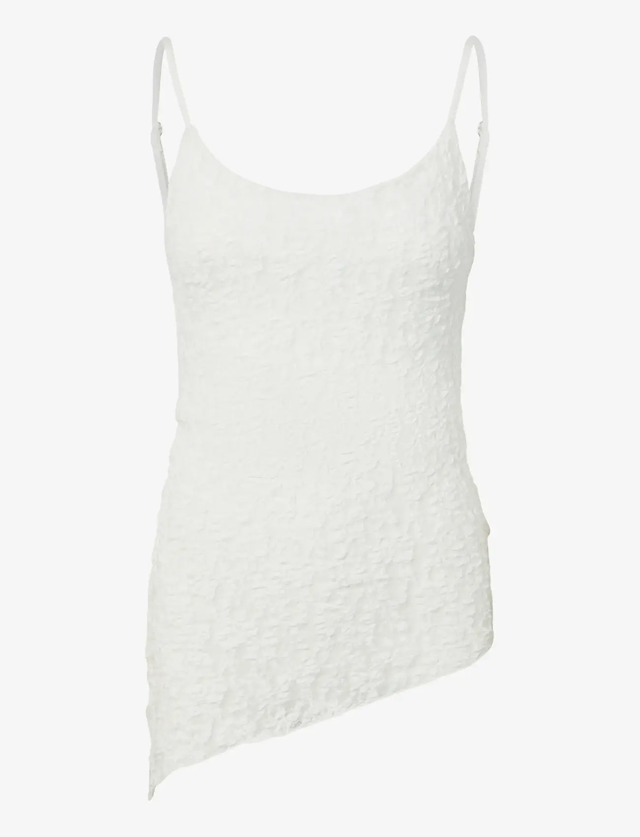 Pieces - PCARIANA SL ASYMMETRIC LACE TOP D2D PP - besondere anlässe - cloud dancer - 0