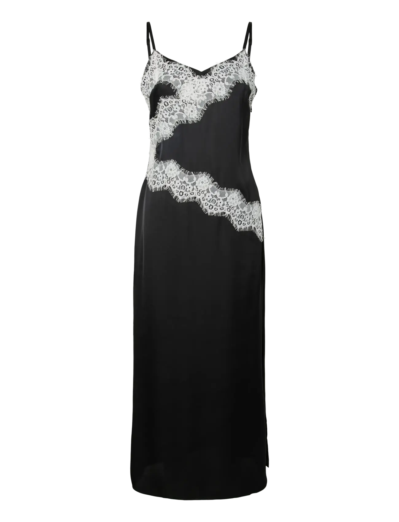 Pieces PCARIEL SL ANKLE DRESS D2D PP BC - „Slip" suknelės - BLACK / black