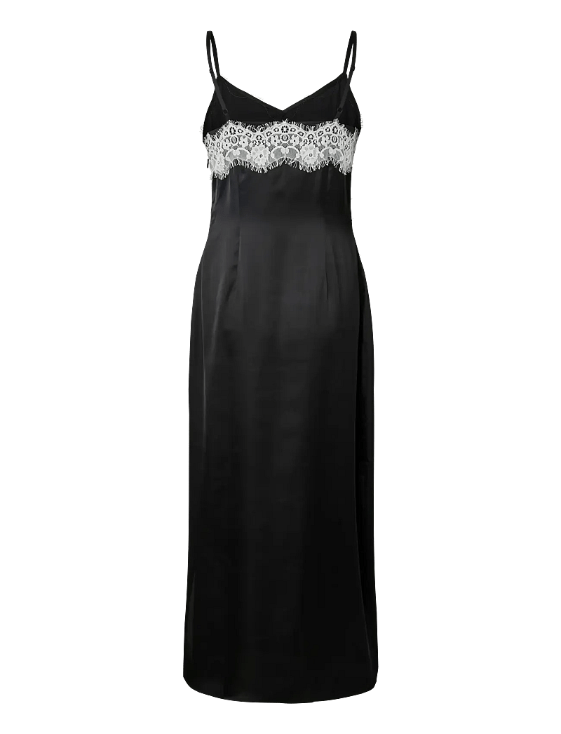 Pieces - PCARIEL SL ANKLE DRESS D2D PP BC - slip dresses - black - 1
