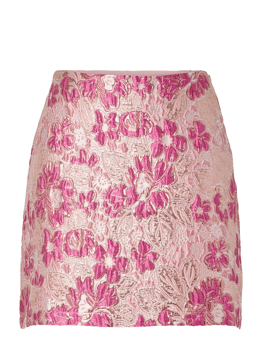 Pieces - PCAMELIA HW JAQUARD SHORT SKIRT D2D PP - miniseelikud - raspberry radiance - 0