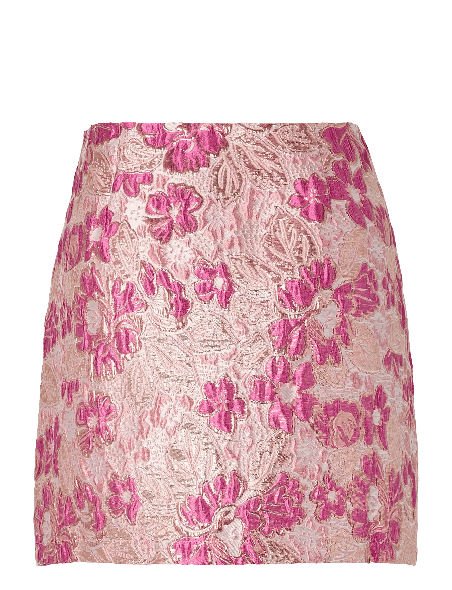 Pieces - PCAMELIA HW JAQUARD SHORT SKIRT D2D PP - miniseelikud - raspberry radiance - 1