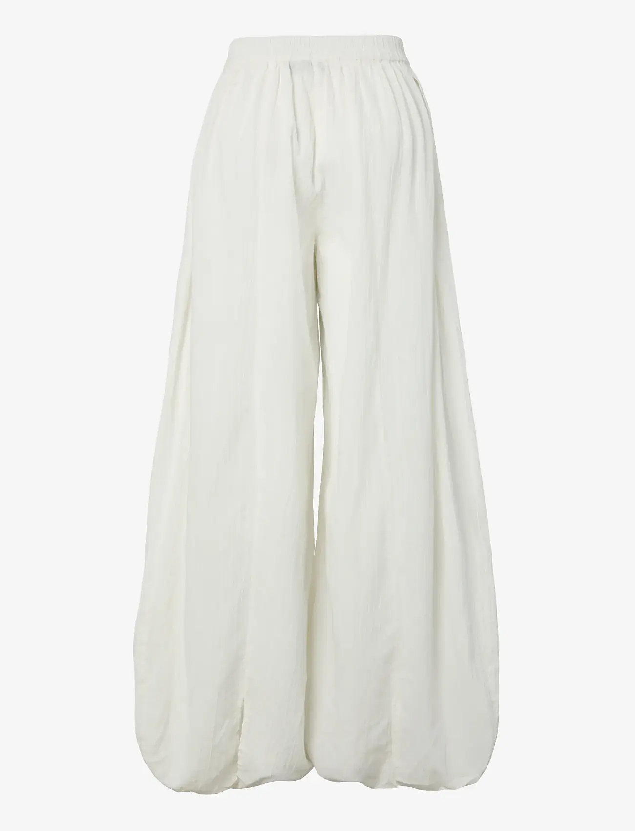 Pieces - PCKIANA HW PANTS WVN BC - barrel-bukser - cloud dancer - 1