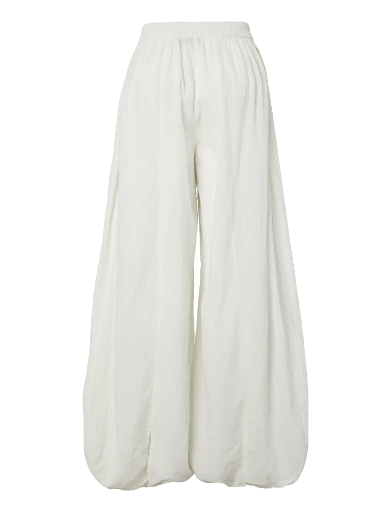 Pieces - PCKIANA HW PANTS WVN BC - barrel-bukser - cloud dancer - 1