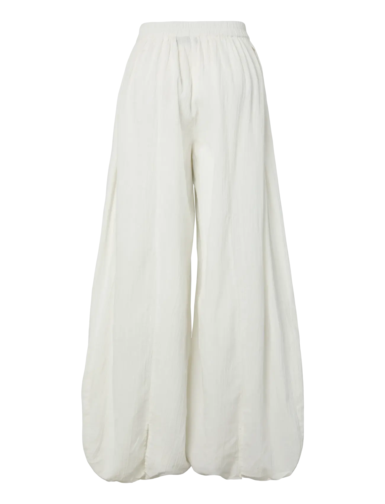 Pieces - PCKIANA HW PANTS WVN BC - hosen mit geradem bein - cloud dancer - 1