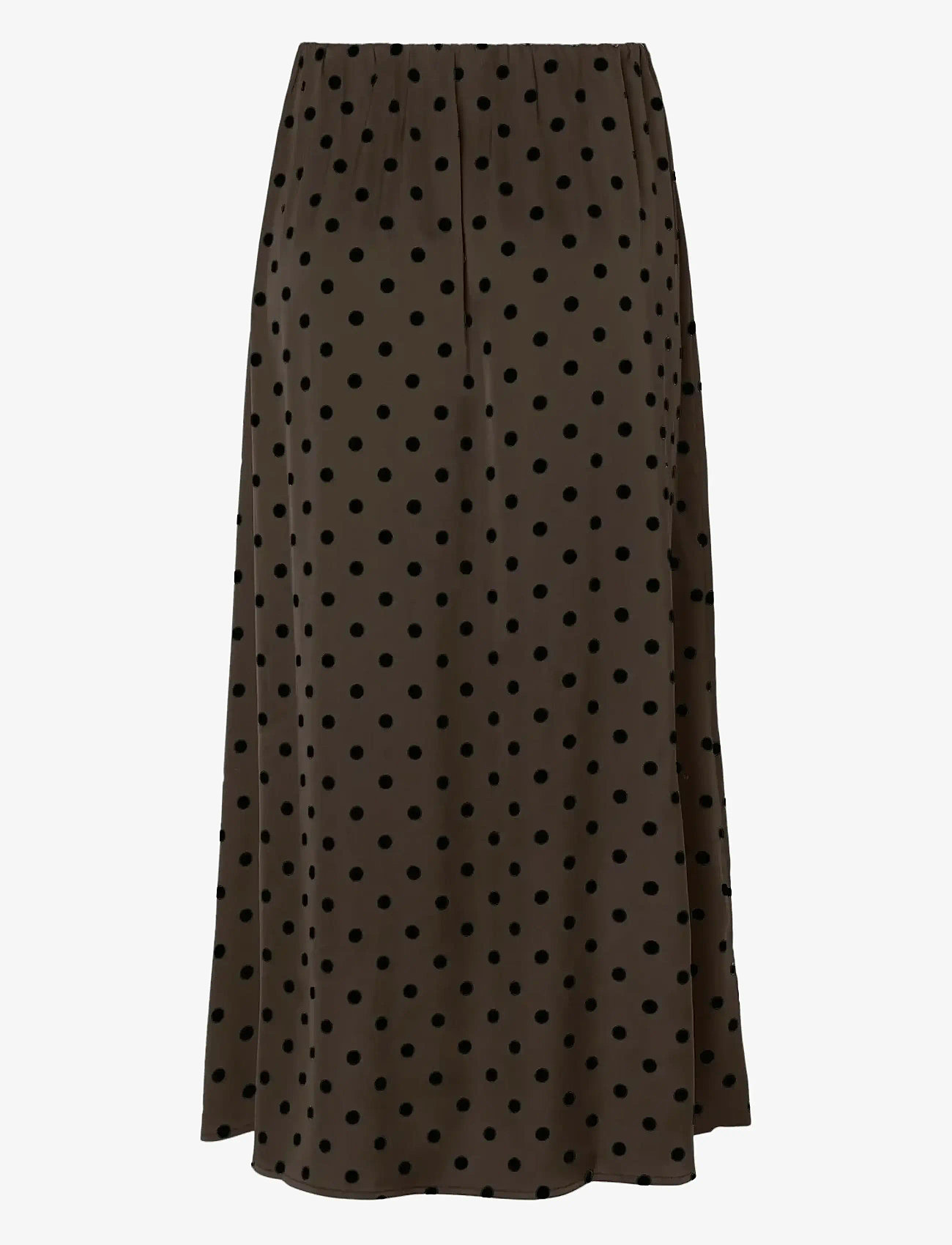 Pieces - PCJYTTA HW ANKLE SATIN SKIRT WVN D2D - hot fudge - 1