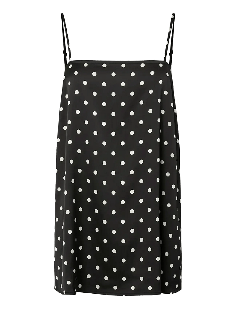Pieces - PCJYTTA STRAP SATIN TOP WVN D2D - Ærmeløse bluser - black - 1
