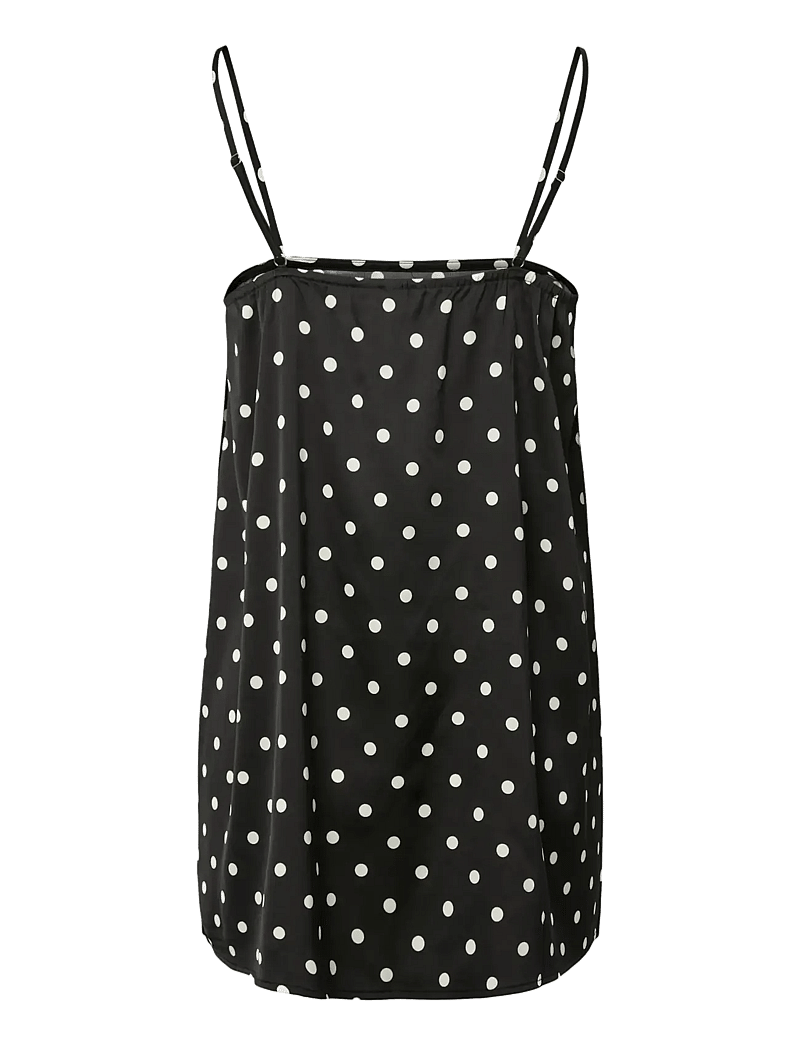 Pieces - PCJYTTA STRAP SATIN TOP WVN D2D - Ærmeløse bluser - black - 2