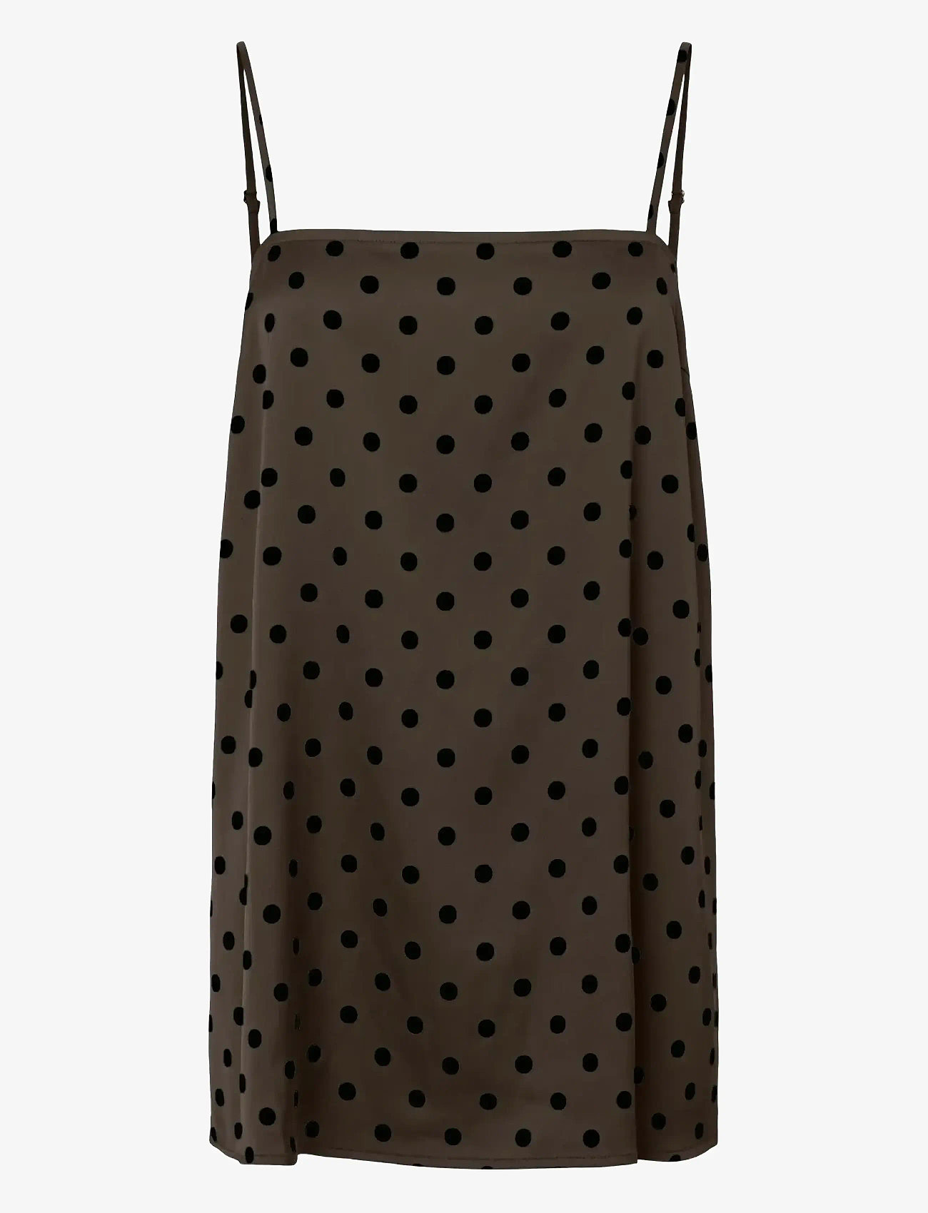 Pieces - PCJYTTA STRAP SATIN TOP WVN D2D - Ærmeløse bluser - hot fudge - 1