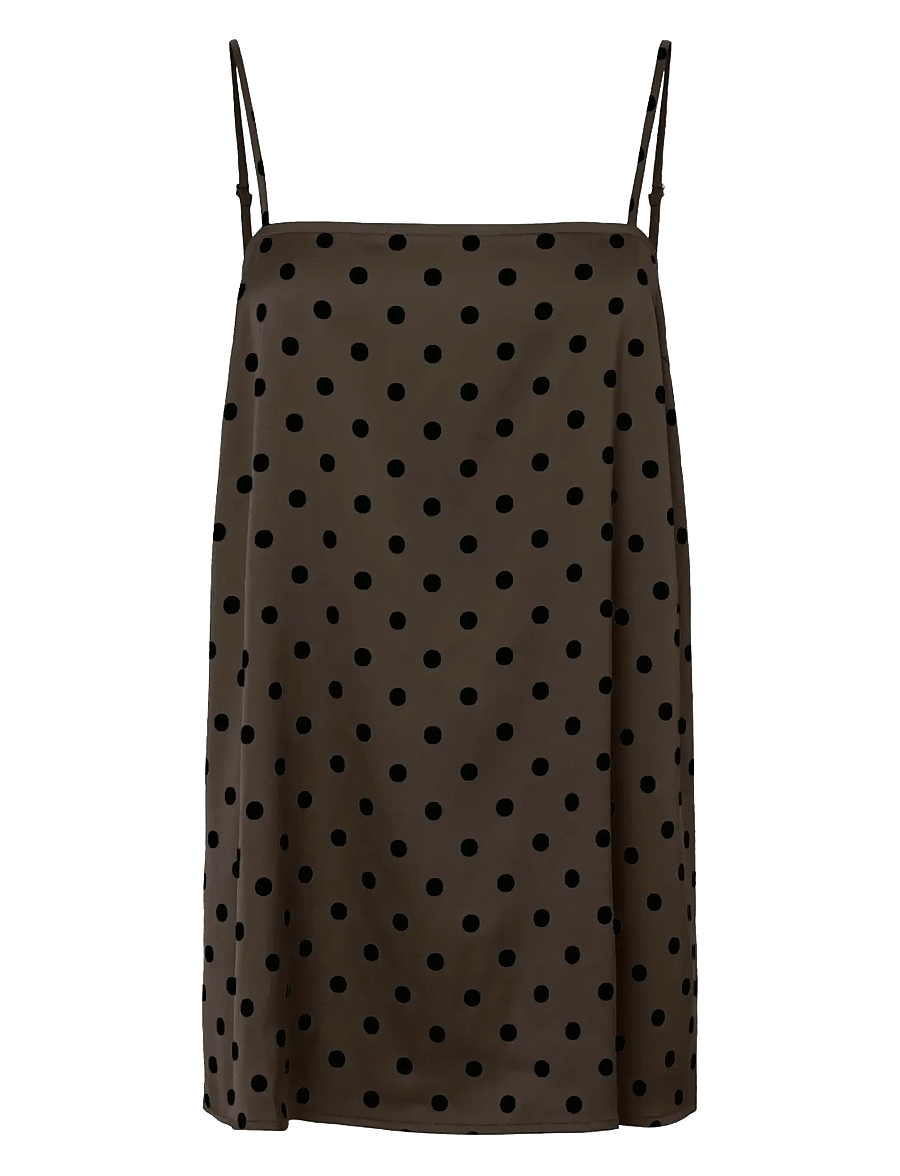 Pieces - PCJYTTA STRAP SATIN TOP WVN D2D - Ärmellose blusen - hot fudge - 1