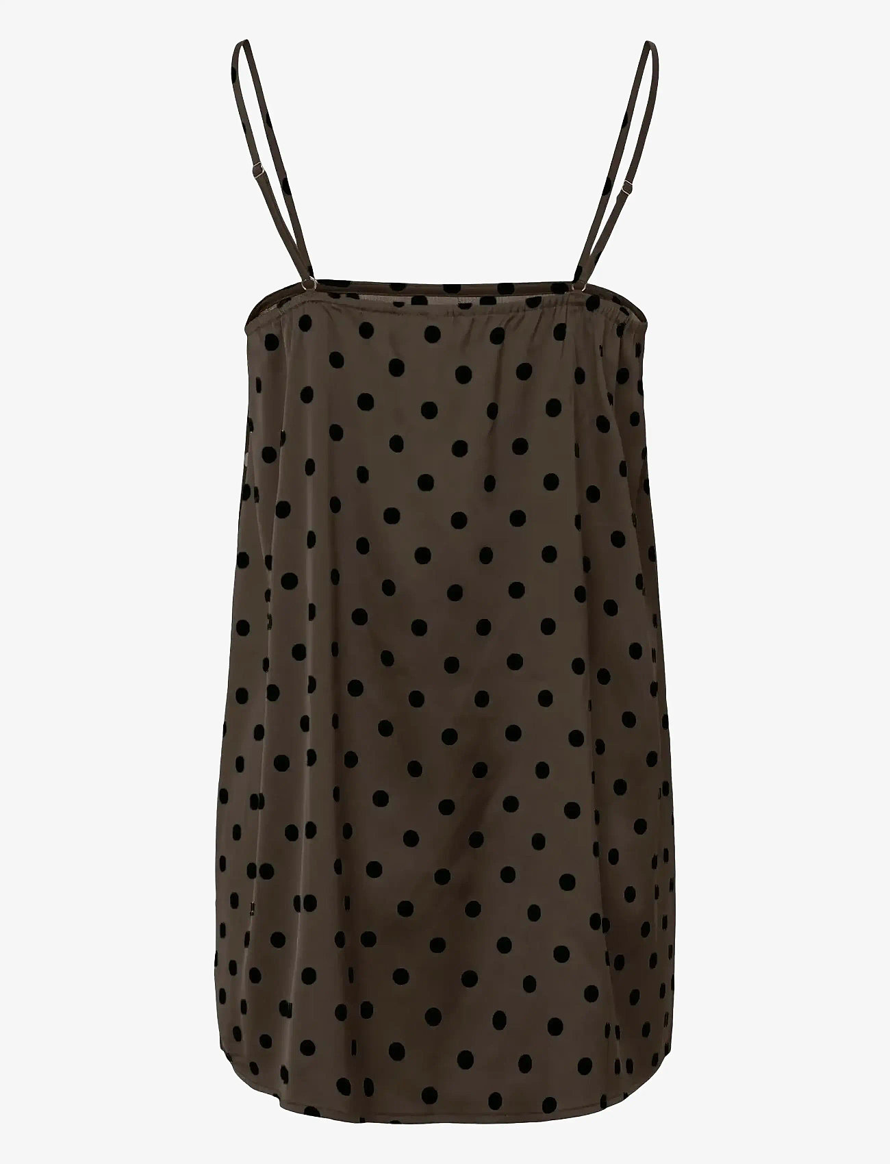 Pieces - PCJYTTA STRAP SATIN TOP WVN D2D - Ærmeløse bluser - hot fudge - 2