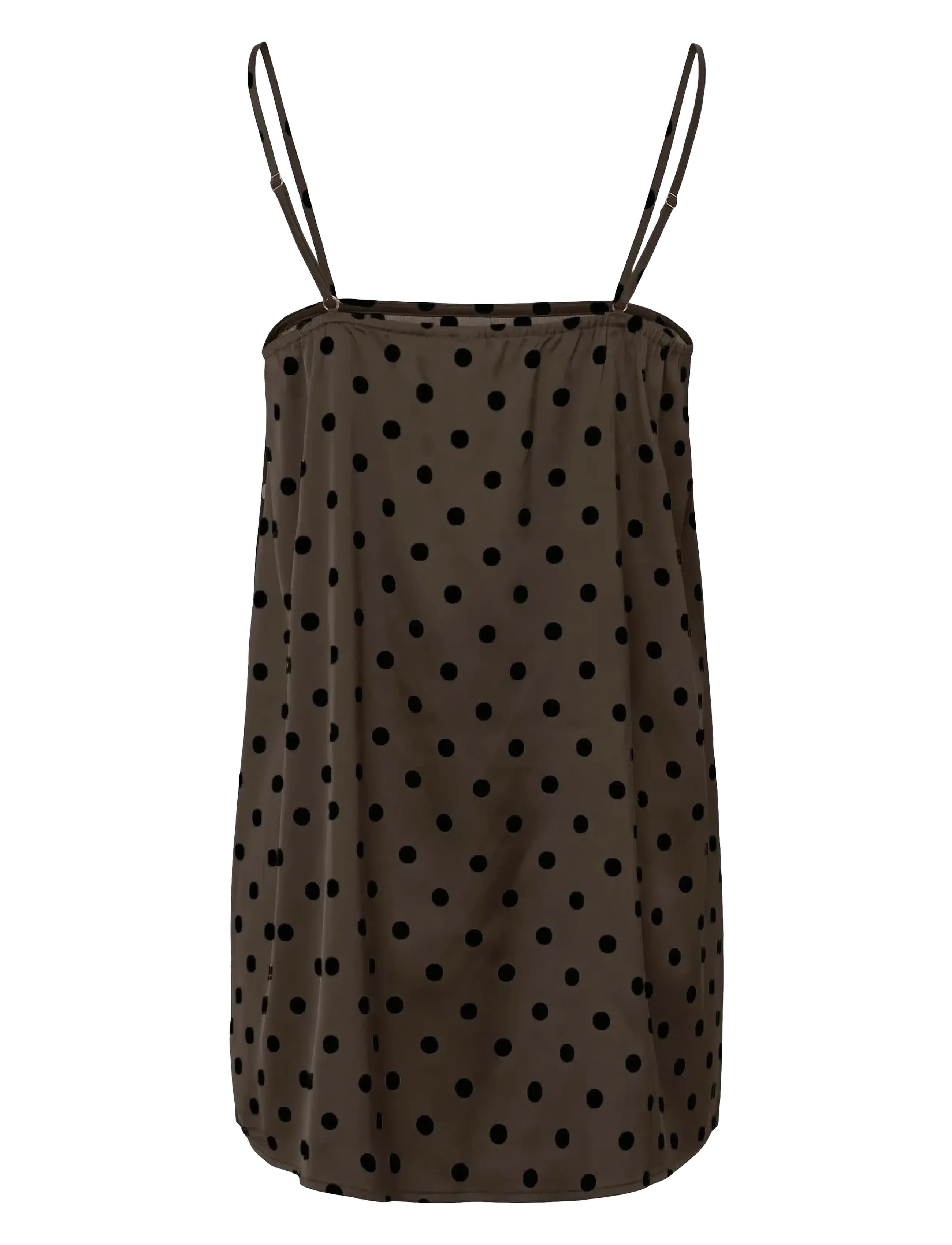 Pieces - PCJYTTA STRAP SATIN TOP WVN D2D - Ärmlösa blusar - hot fudge - 2