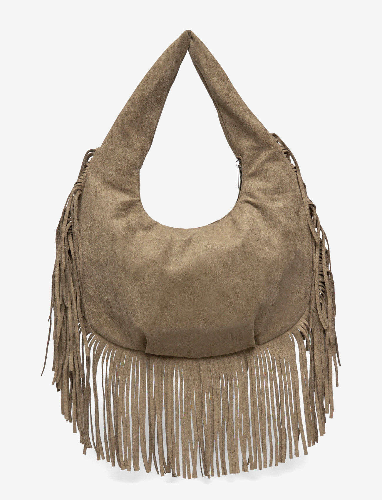 Pieces - PCFINA FRINGE SHOULDER BAG PP - hverdags stil - woodbine - 1