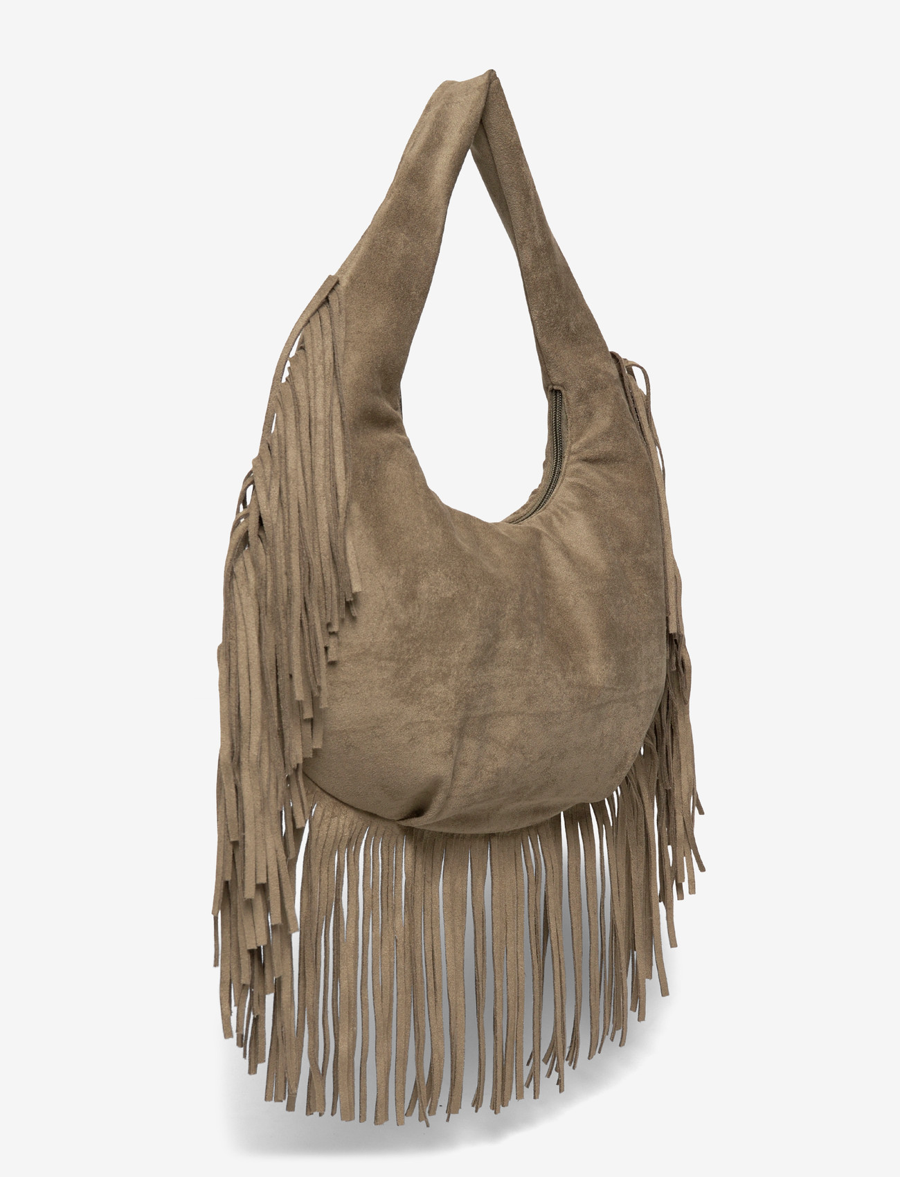 Pieces - PCFINA FRINGE SHOULDER BAG PP - hverdags stil - woodbine - 2