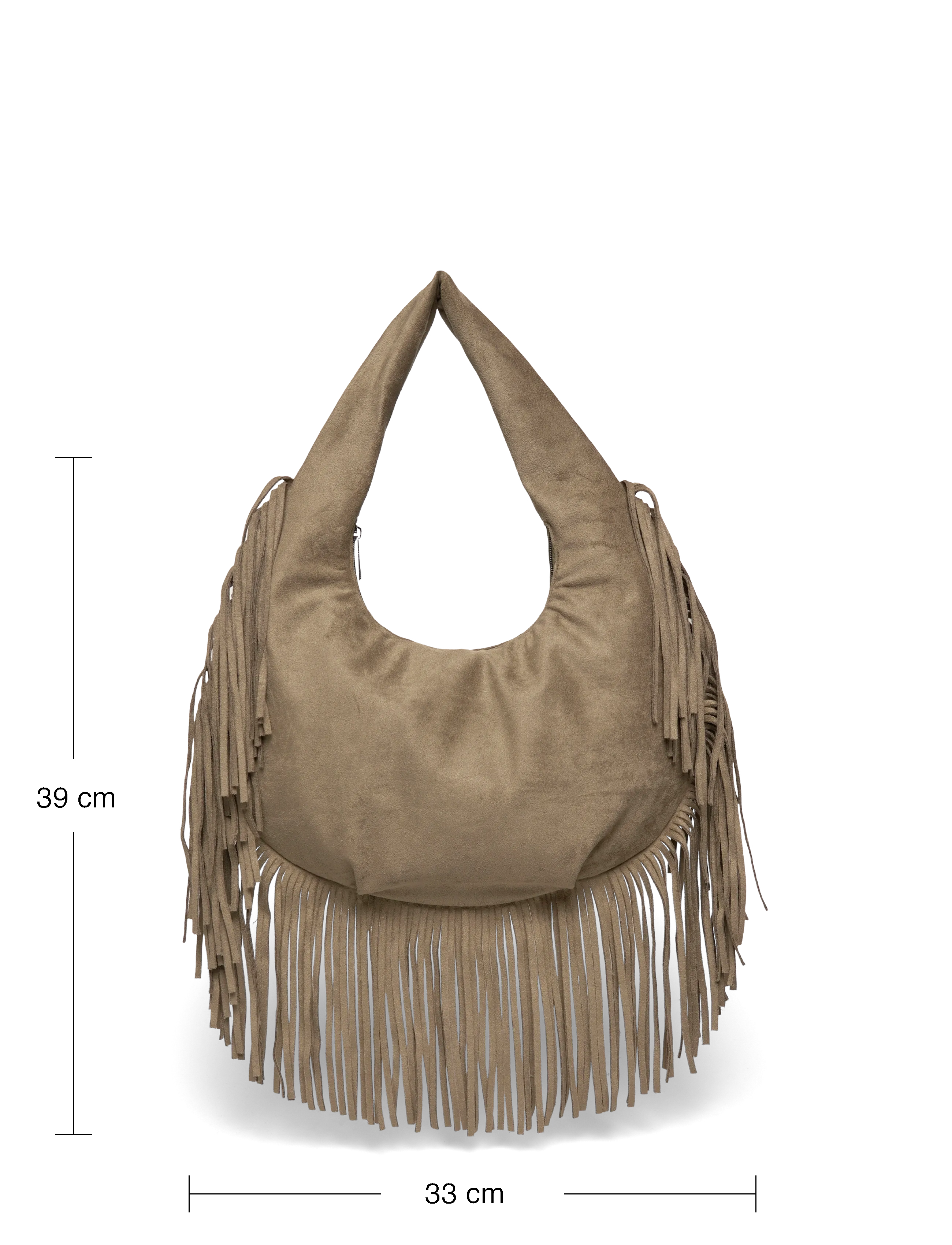 Pieces - PCFINA FRINGE SHOULDER BAG PP - alltags-style - woodbine - 3