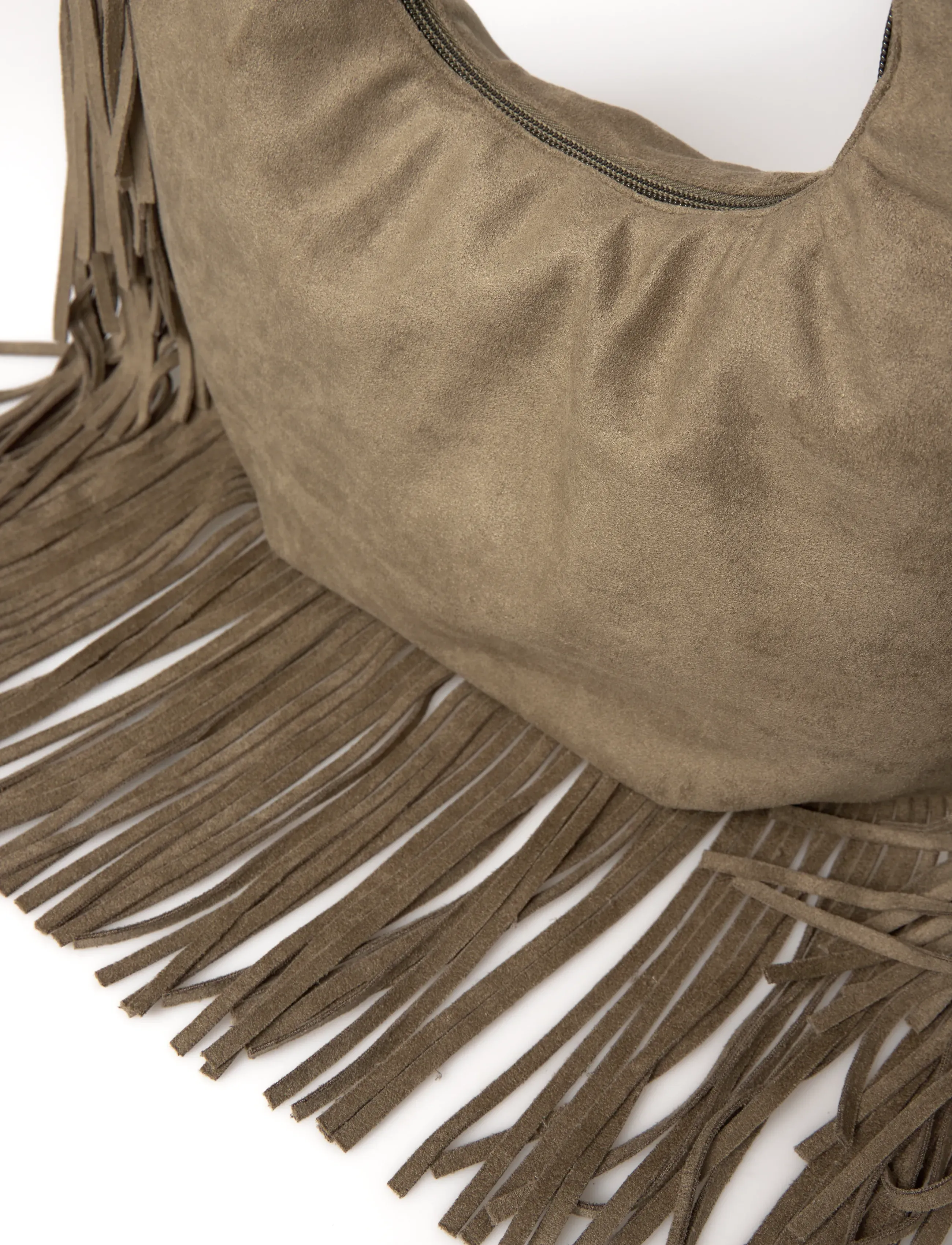 Pieces - PCFINA FRINGE SHOULDER BAG PP - alltags-style - woodbine - 4