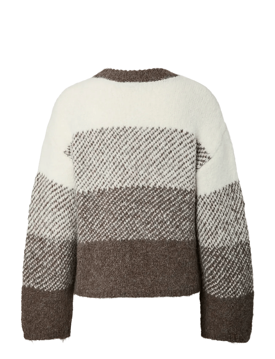 Pieces - PCALAYNA LS O-NECK KNIT BC - stickade tröjor - coffee quartz - 2
