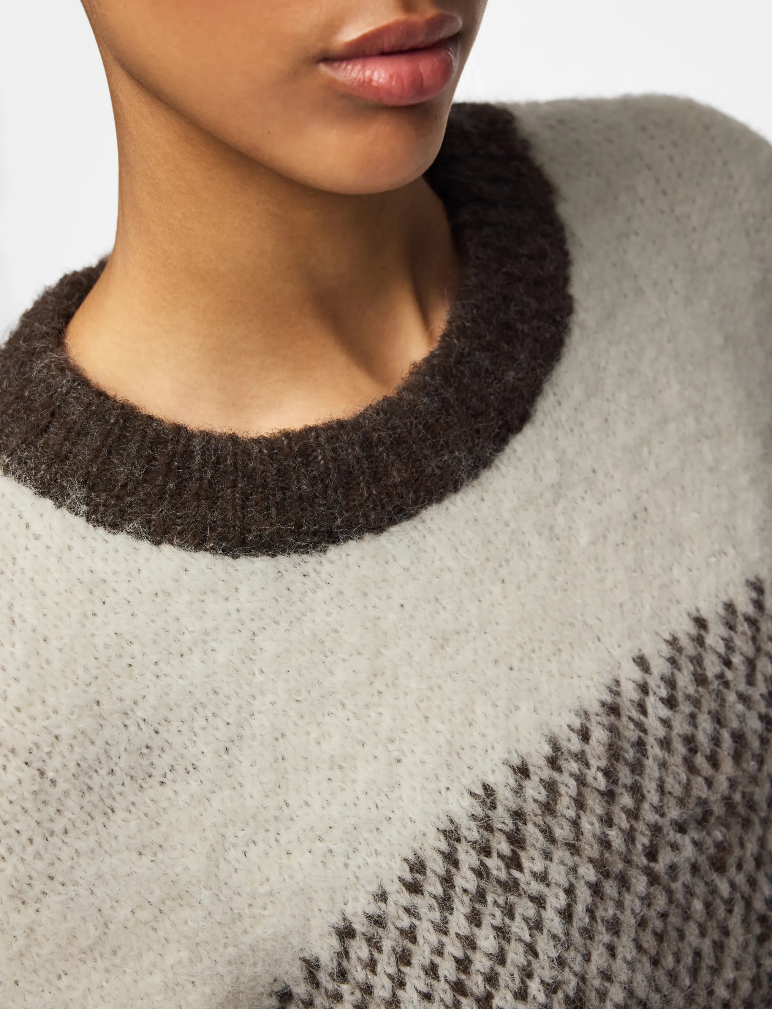 Pieces - PCALAYNA LS O-NECK KNIT BC - stickade tröjor - coffee quartz - 5