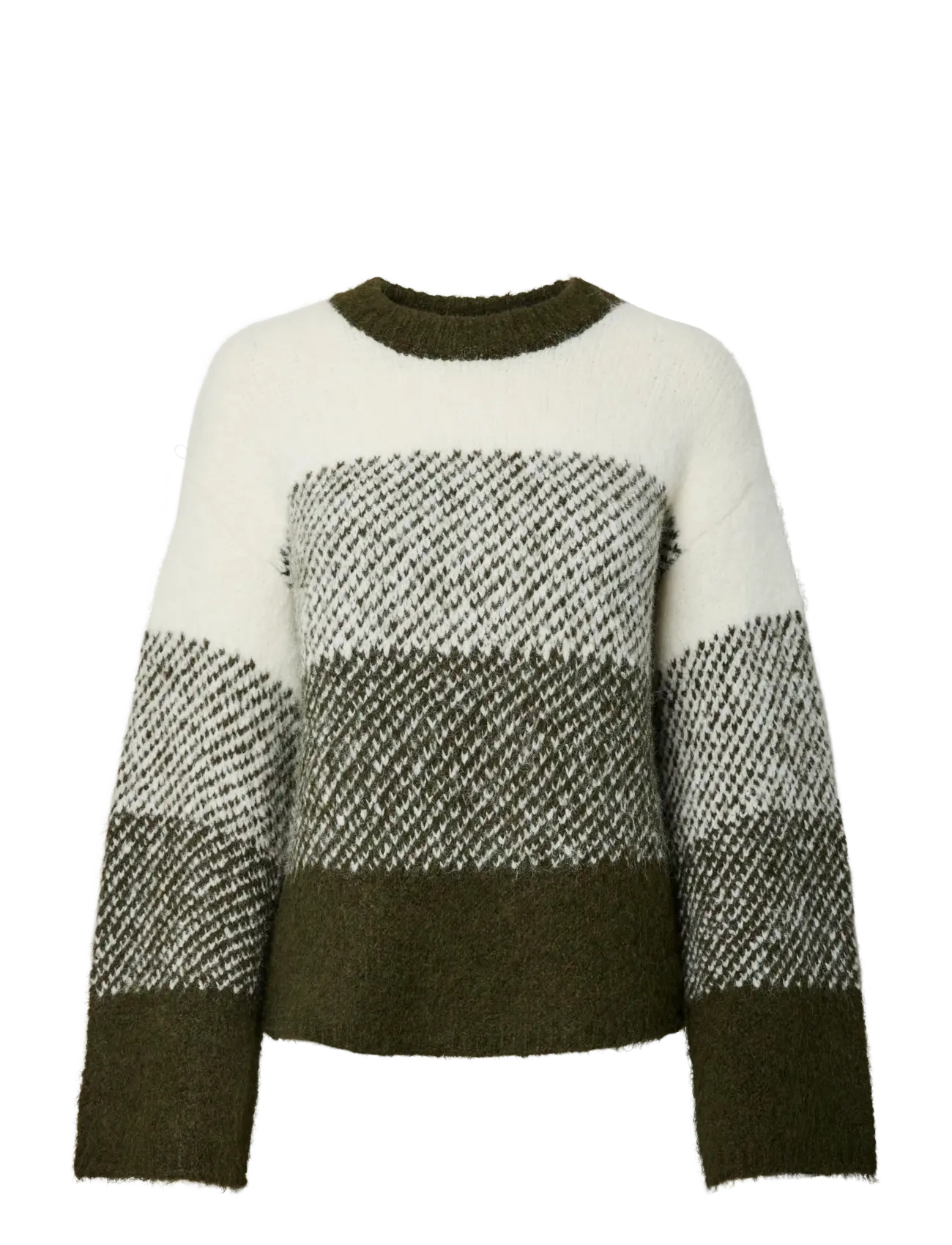 Pieces PCALAYNA LS O-NECK KNIT BC - Jumpers - FOREST NIGHT / green