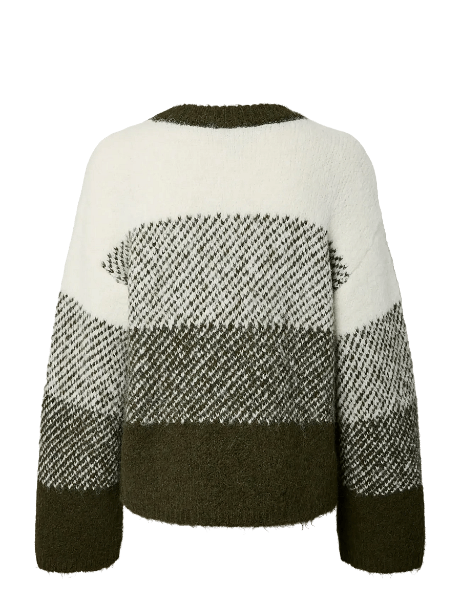 Pieces - PCALAYNA LS O-NECK KNIT BC - jumpers - forest night - 1