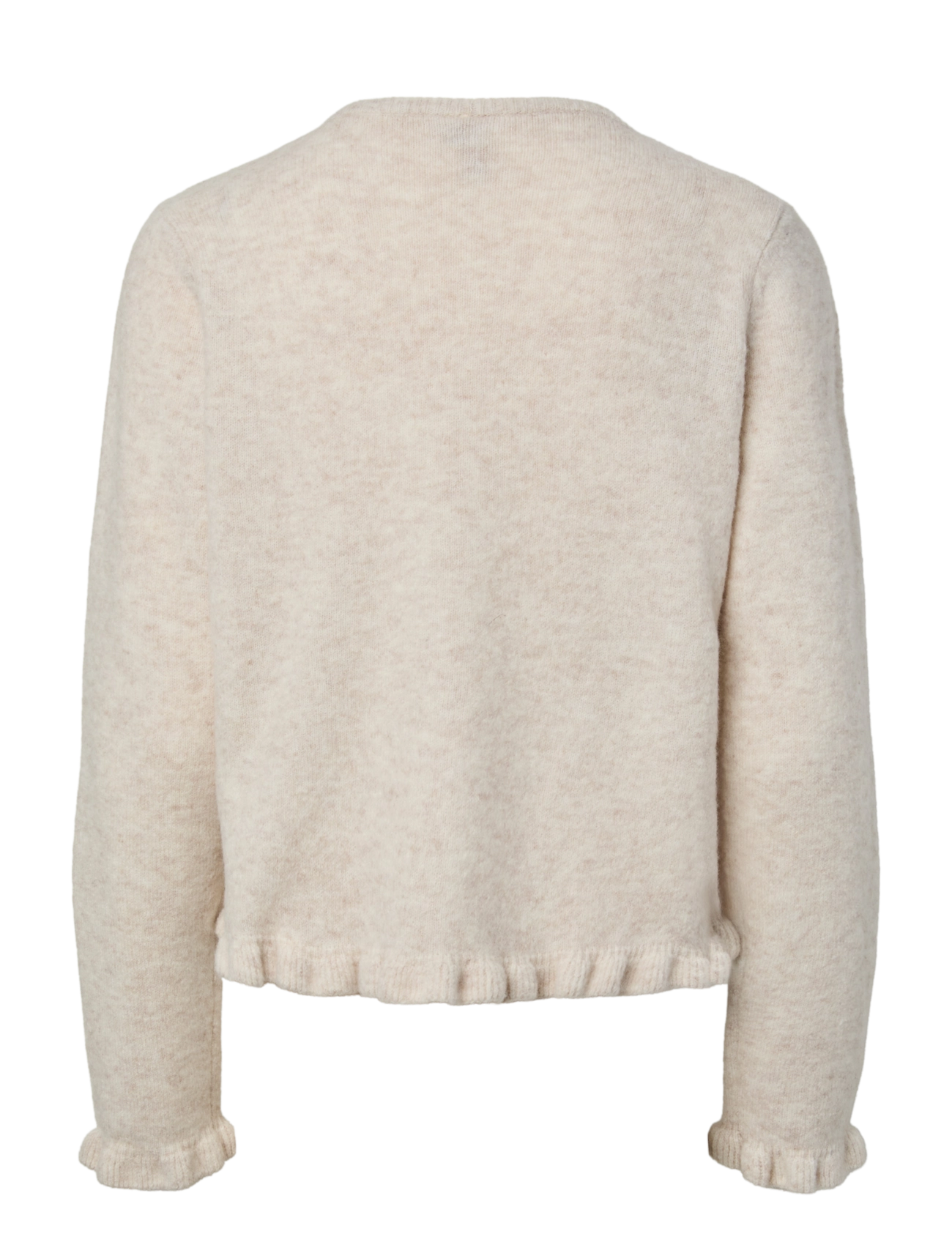 Pieces - PCAMOS LS O-NECK KNIT CARDIGAN PWP BC - cardigans - birch - 1