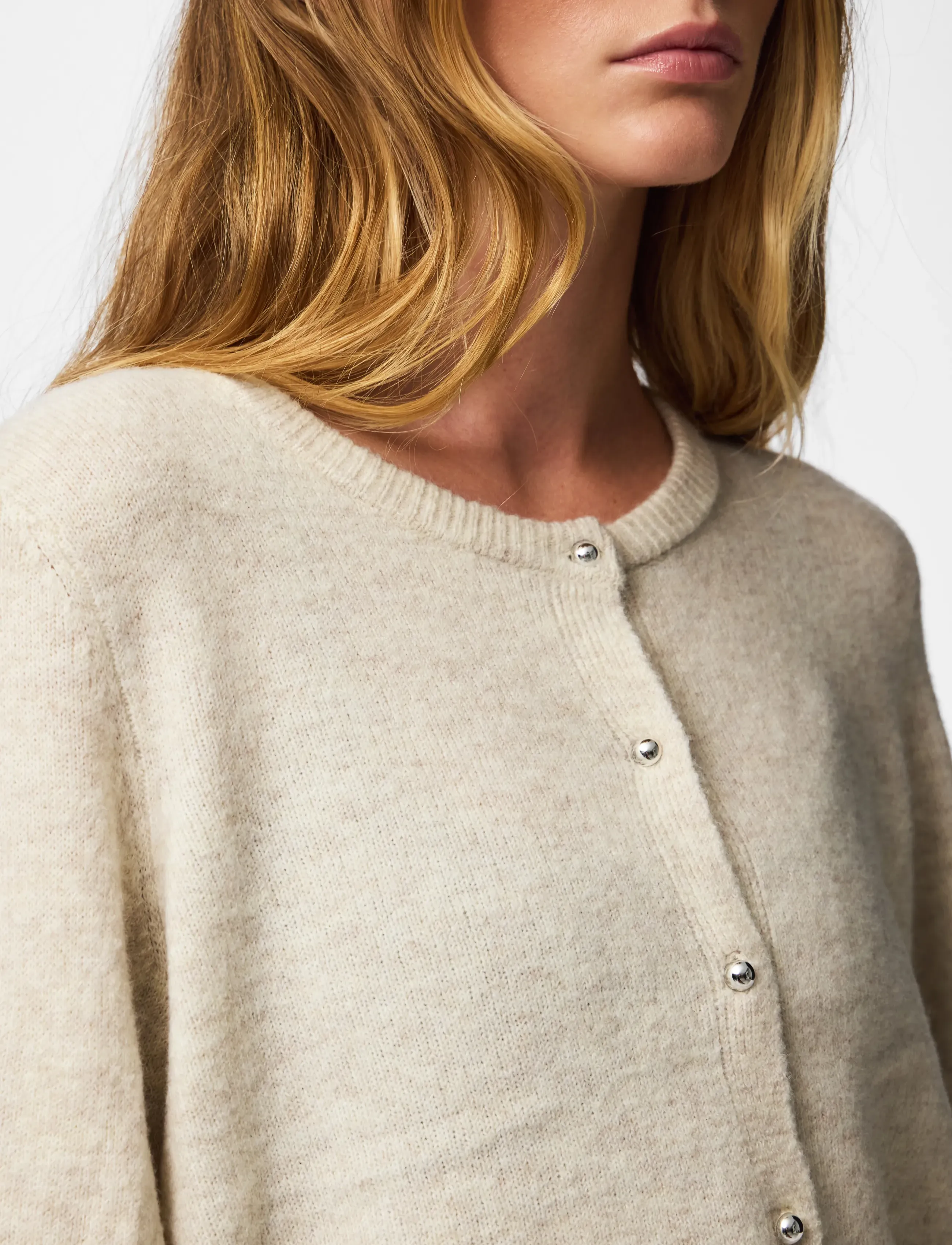 PIECES Pcamos Ls O-Neck Knit Cardigan Pwp Bc dam – bild 4