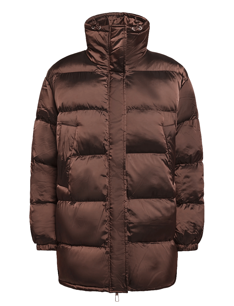 Pieces - PCASHLEY PUFFER JACKET BC - winterjacken - hot fudge - 0