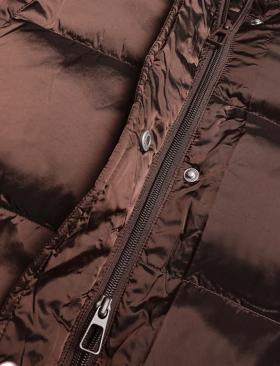 Pieces - PCASHLEY PUFFER JACKET BC - winterjacken - hot fudge - 4