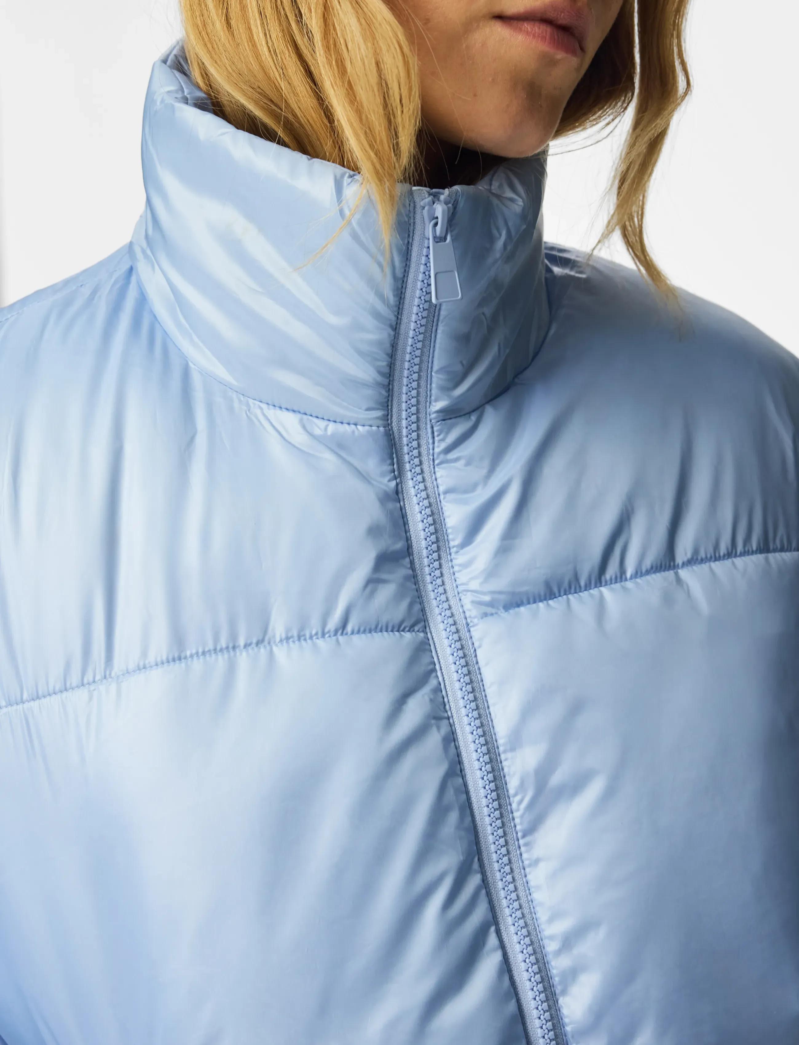 Pieces PCAMILIA SHORT PUFFER JACKET PWP - Clothing - BRUNNERA BLUE / blue