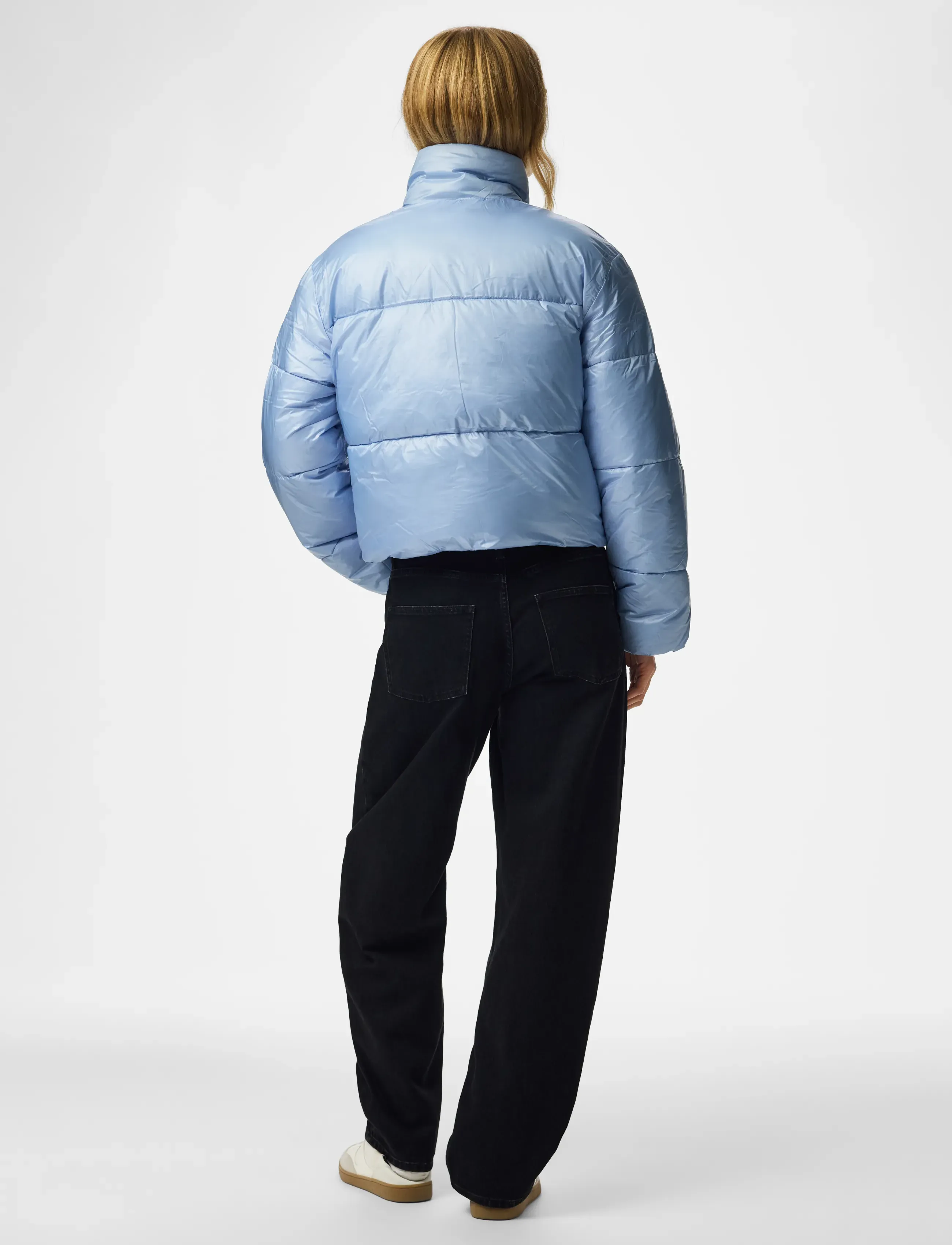Pieces - PCAMILIA SHORT PUFFER JACKET PWP - brunnera blue - 3