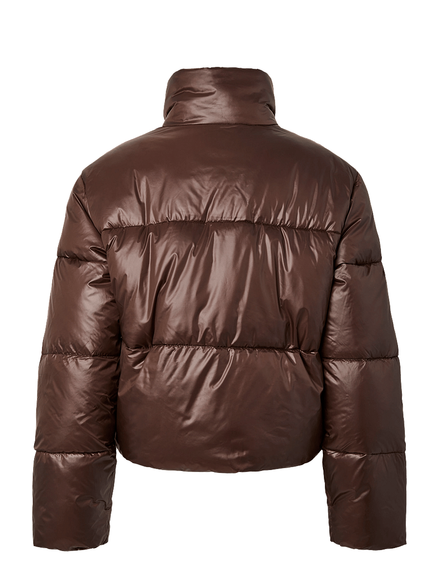 Pieces - PCAMILIA SHORT PUFFER JACKET PWP - hot fudge - 2