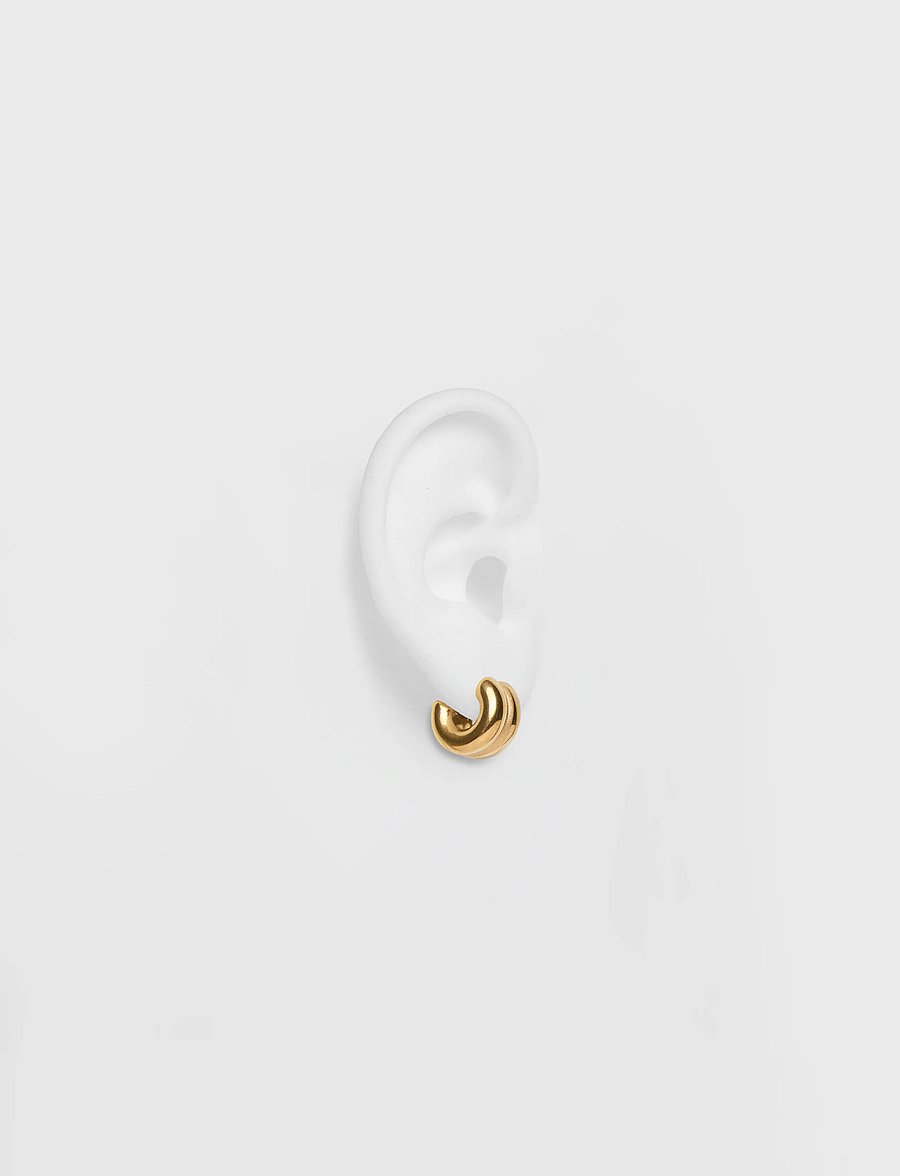 Pieces - PCAMALIE S EARRINGS BOX WP - kreolen - gold colour - 0