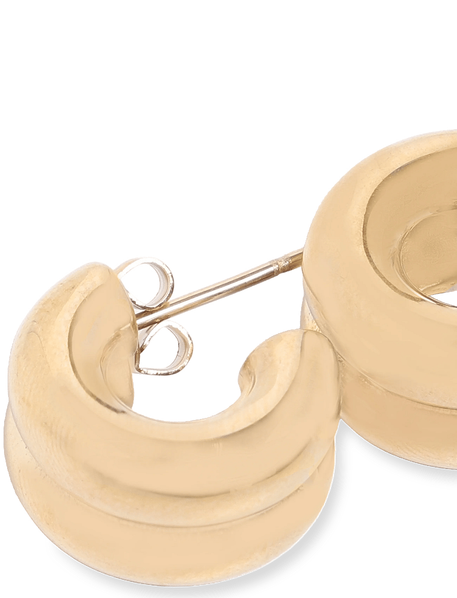Pieces - PCAMALIE S EARRINGS BOX WP - kreolen - gold colour - 3