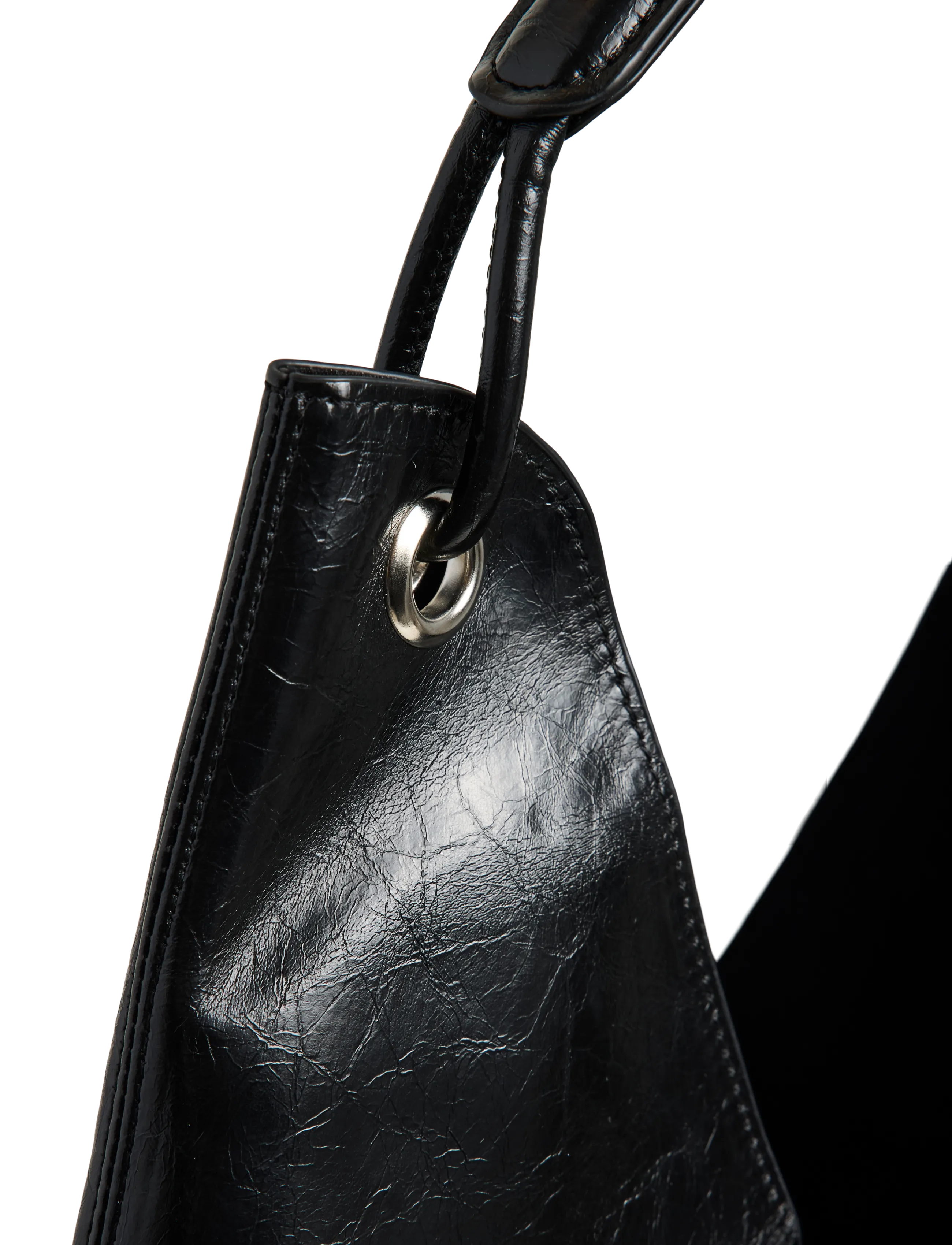 Pieces - PCANESTASIA PATENT SHOPPER WB PU - shoppers - black - 2