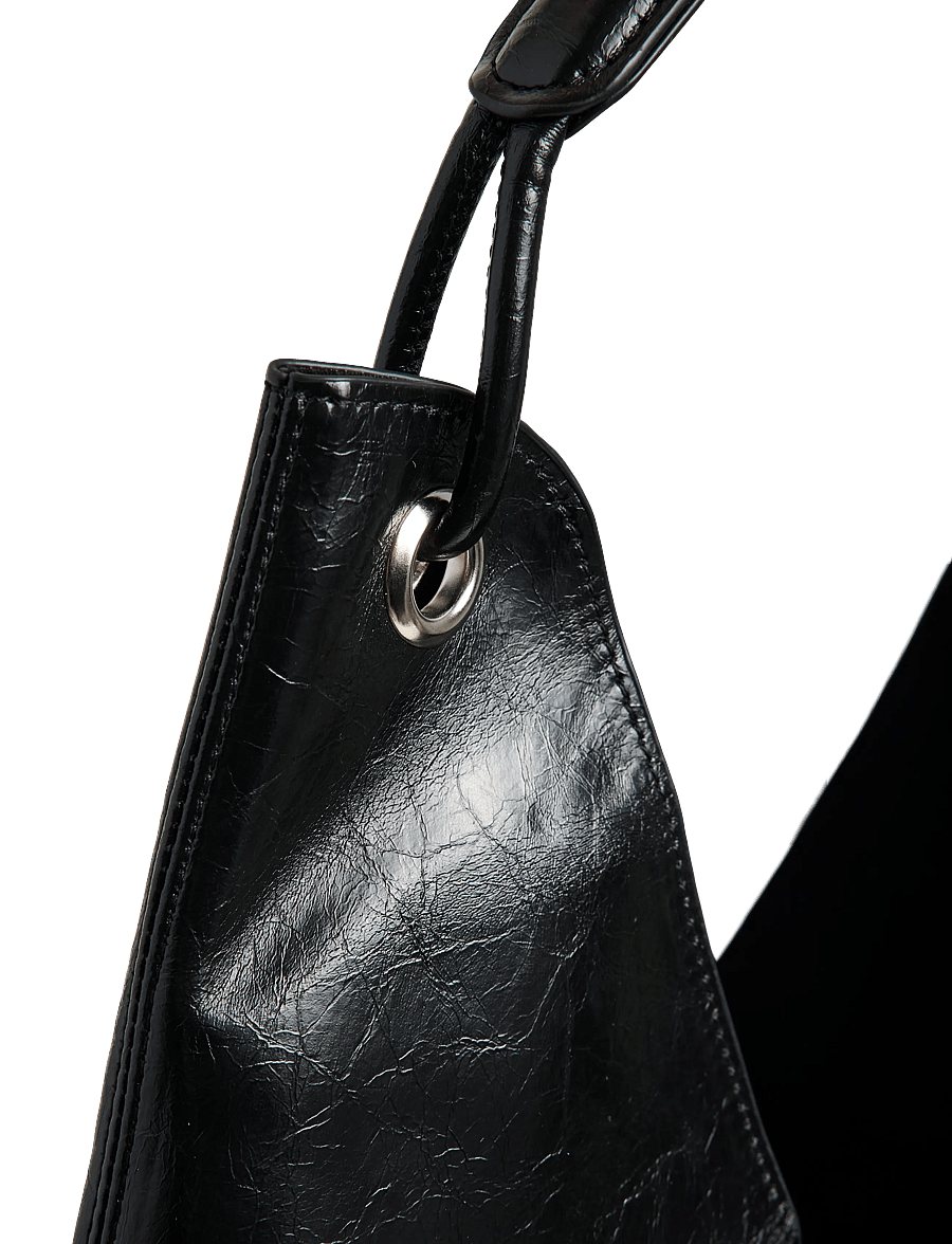 Pieces - PCANESTASIA PATENT SHOPPER WB PU - shopper - black - 2