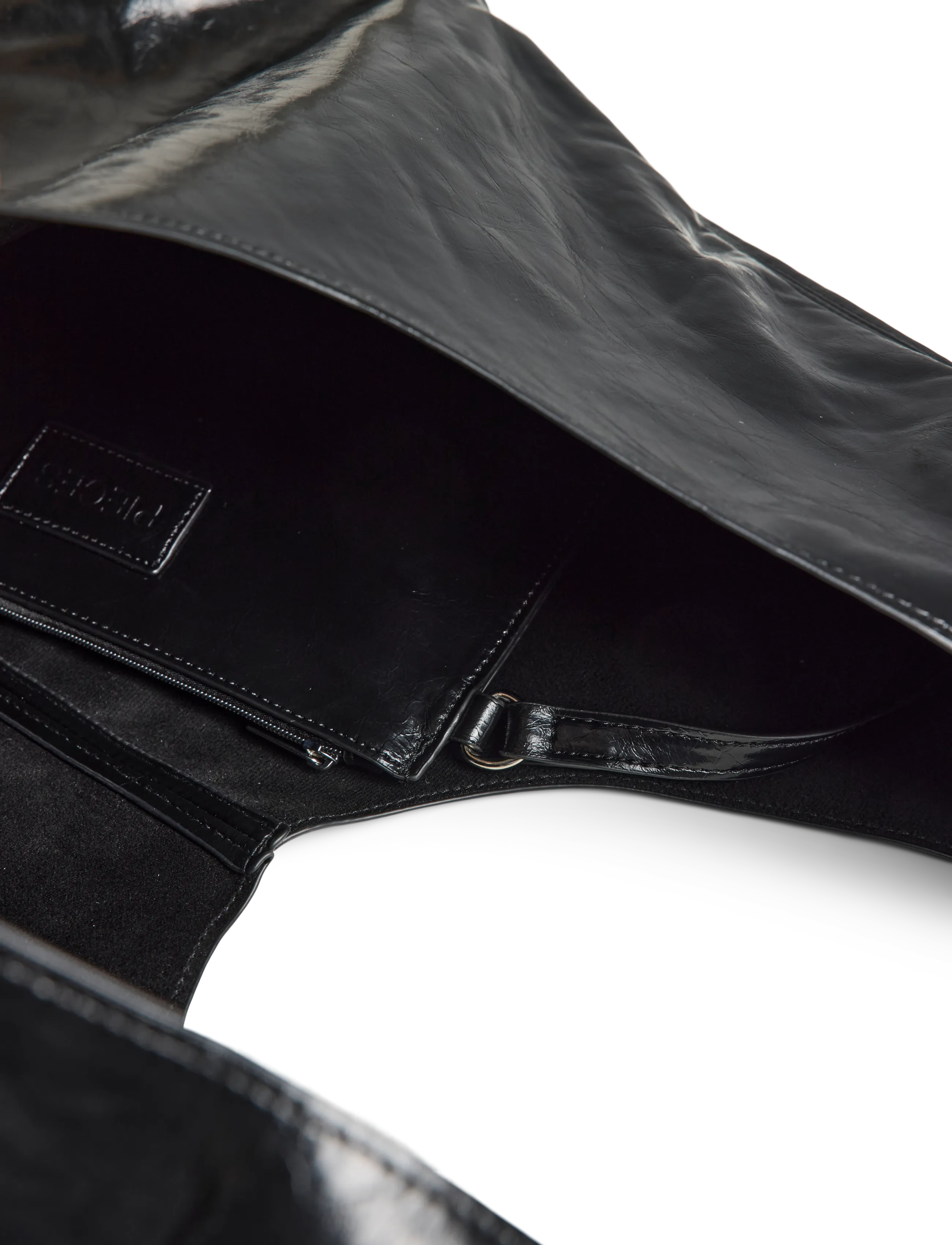 Pieces - PCANESTASIA PATENT SHOPPER WB PU - shoppers - black - 3