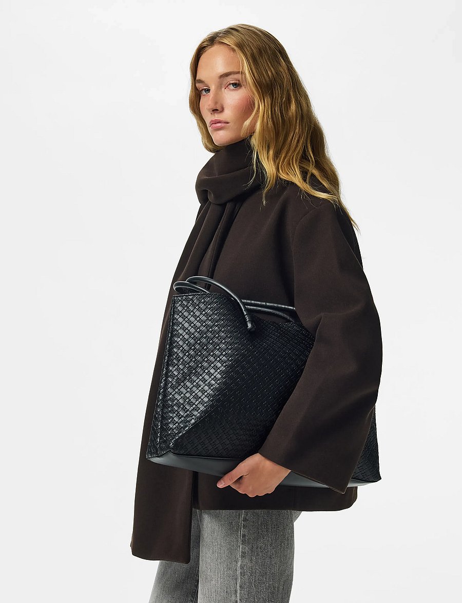 Pieces - PCANNIKA SHOPPER PU - ostukotid - black - 0