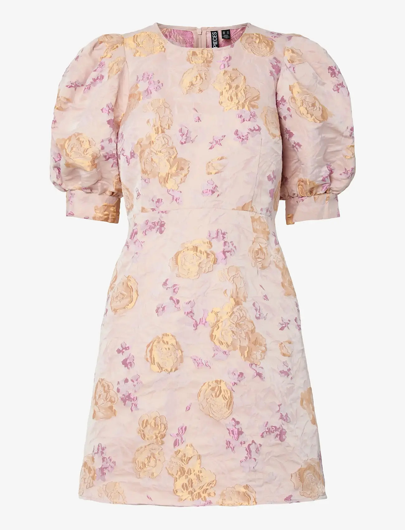 Pieces - PCBIA 2/4 SHORT DRESS WVN D2D PP - festklänningar - bleached apricot - 0