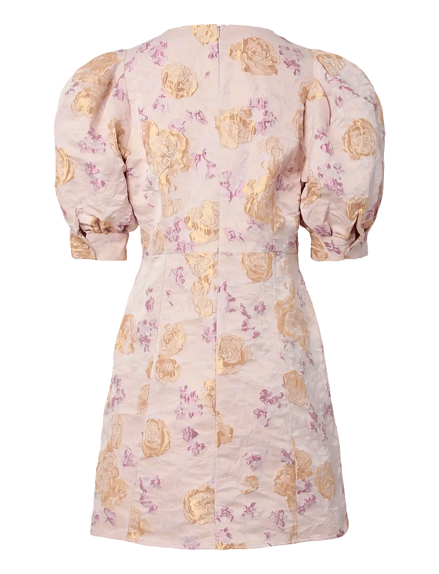 Pieces - PCBIA 2/4 SHORT DRESS WVN D2D PP - kleitas svinībām - bleached apricot - 1