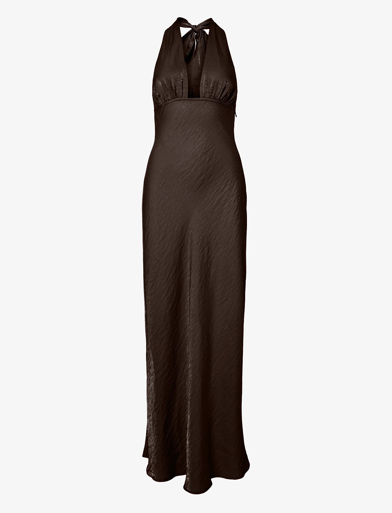 Pieces - PCBYRSA SL ANKLE DRESS WVN D2D PP - vakarinės suknelės - hot fudge - 0