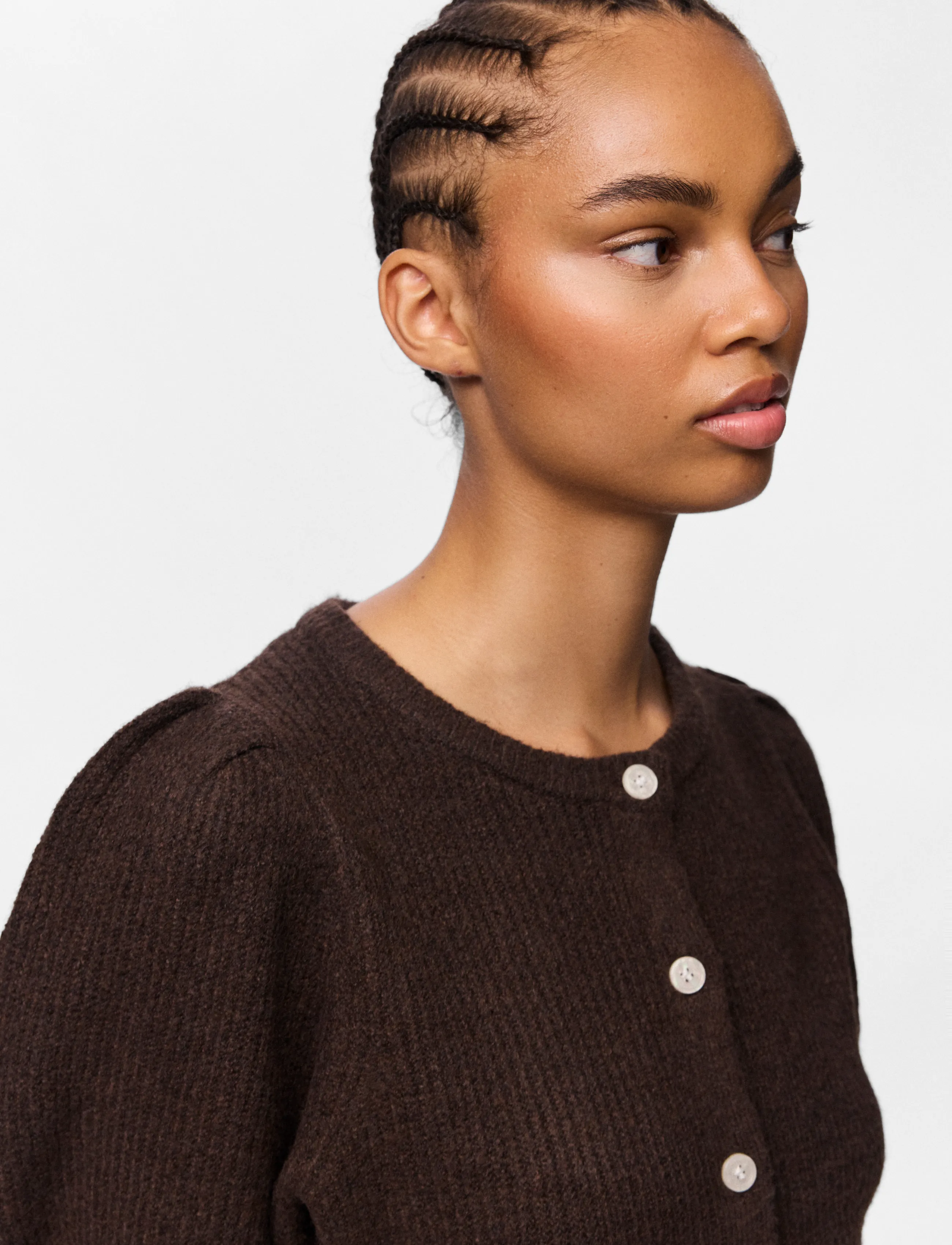 Pcsilly Ss Puff Knit Cardigan Noos Bc 4