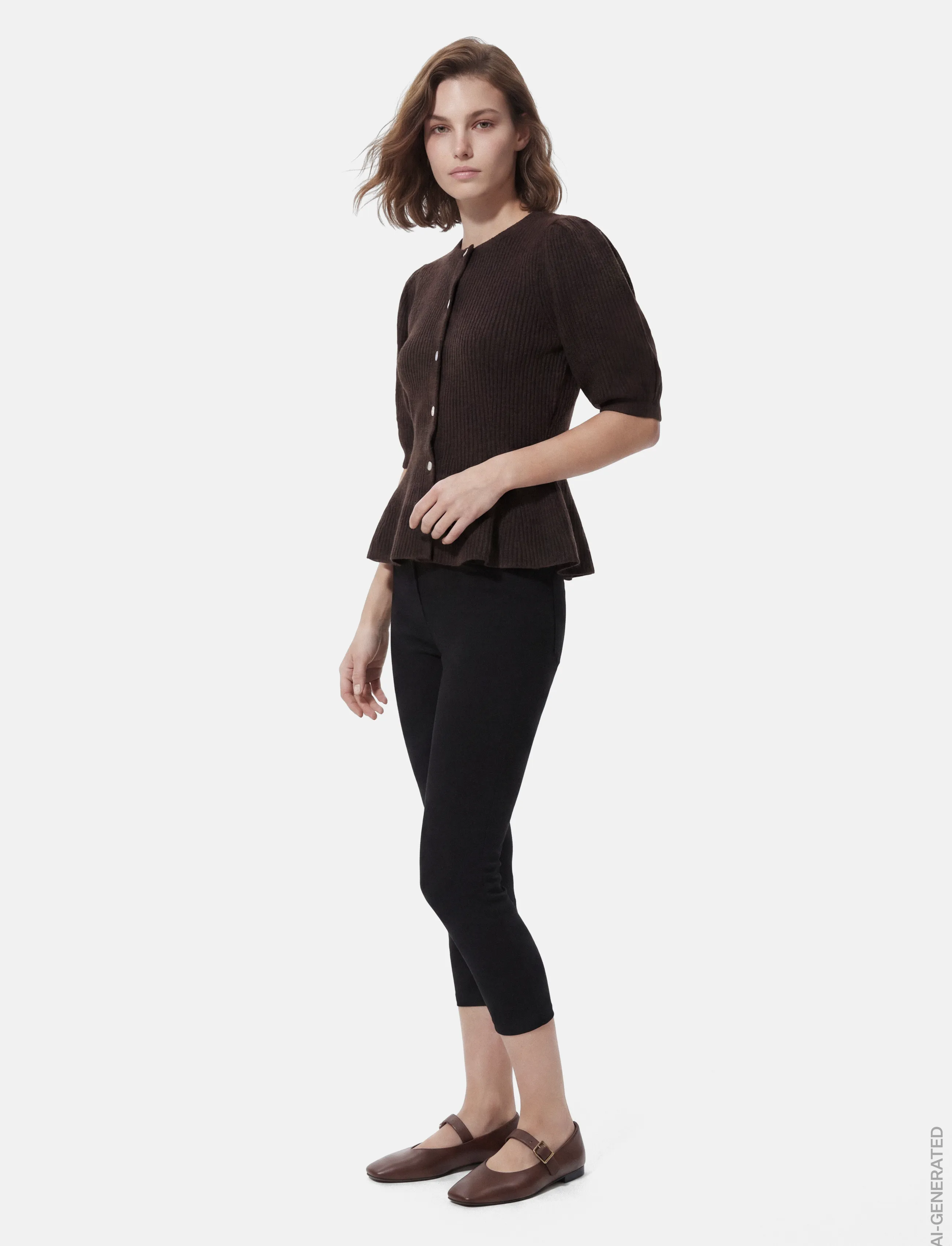 Pieces - PCSILLY SS PUFF KNIT CARDIGAN NOOS BC - lowest prices - hot fudge - 5